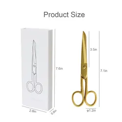 Multibey – porte stylo pour ciseaux dorés, décoration de bureau, outils de coupe de papier pour tissu, ciseaux artisanaux, 7 pouces 
