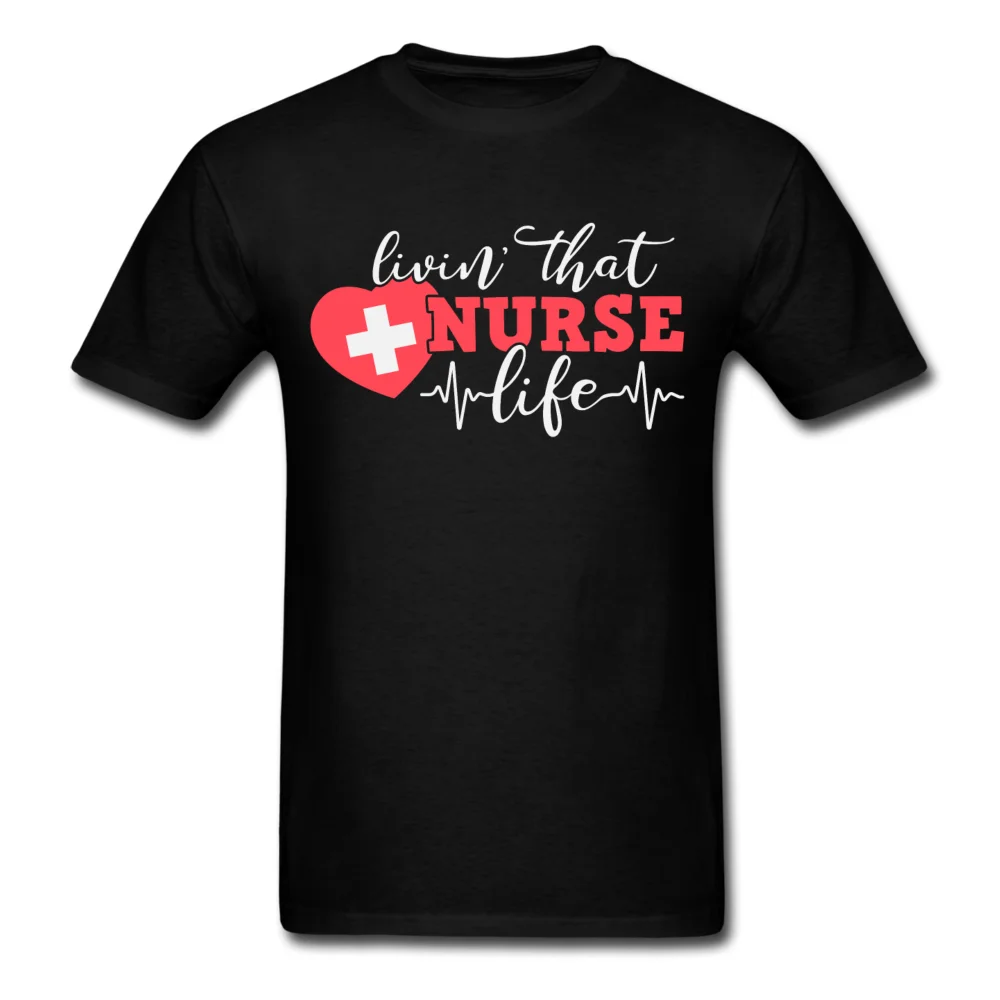 Футболка Livin That Nurse Life модная футболка в подарок | Мужская одежда