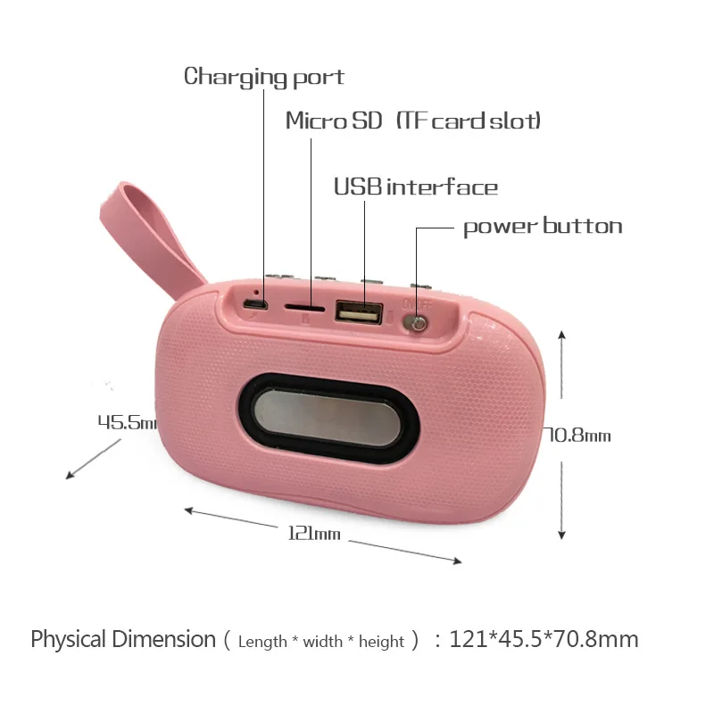 Mini Portable Speakers Bass Wireless Bluetooth Speaker Outdoor Mini Subwoofer Radio Support FM TF Card Mini Portable Speakers Bass Wireless Bluetooth Speaker Outdoor Mini Subwoofer Radio Support FM TF Card