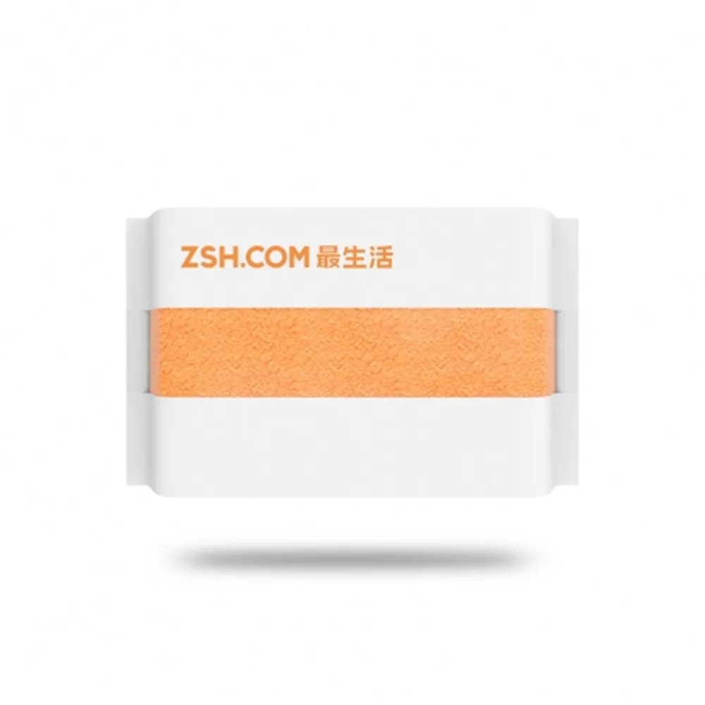 Xiaomi ZSH квадратное полотенце полиэфирное антибактериальное полотенце Oeko-Tex стандартное хлопковое сильное водопоглощение для умного дома 34*34 см - Цвет: Оранжевый