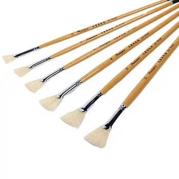 

Paint Brush Fishtail Fan Shape Pen Oil Painting Brush Watercolour Pen Set
