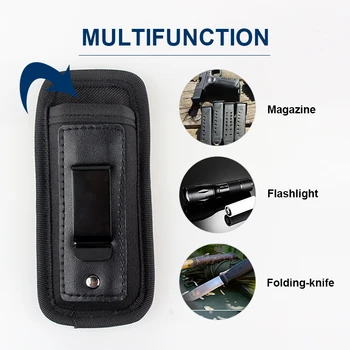 

Tactical Magazine Pouch Nylon Pistol Double Stack 9mm Concealed Carry Glock 17 19 21 Beretta 92 XD Holster Mag Pouch
