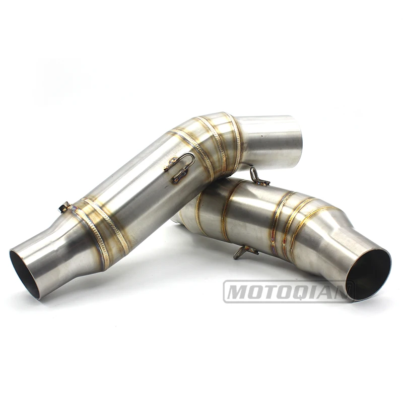 Для Kawasaki Z1000 Z 1000 2010 2011 2012 2013 мотоцикл 51 мм выхлопных газов среднего звена трубы Системы разъем