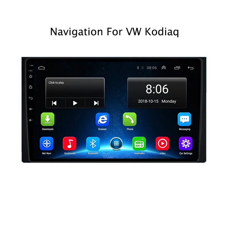 

10.1Inch Android 8.1 Car DVD GPS Navigation Player For Skoda Kodiaq 2016-2018 4G LTE with SIM Card Slot 2DIN Car Radio Stereo