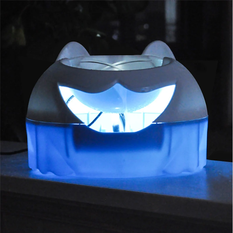 New Automatic Cycle Light Oxygen Drinking Water Dog Water Bowl Electric Fountain Water Dispenser Pet Cat 4