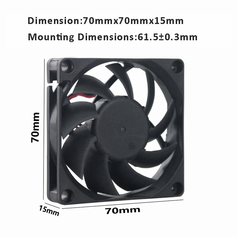 1 шт. Gdstime 70 мм 70x70x15 7015s 2Pin 5V DC бесщеточный вентилятор охлаждения|cooler storage|fan impellercooler