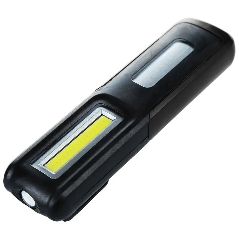 

USB Rechargeable 3W COB LED Work Light Magnetic Emergency Flashlight Torch, Black