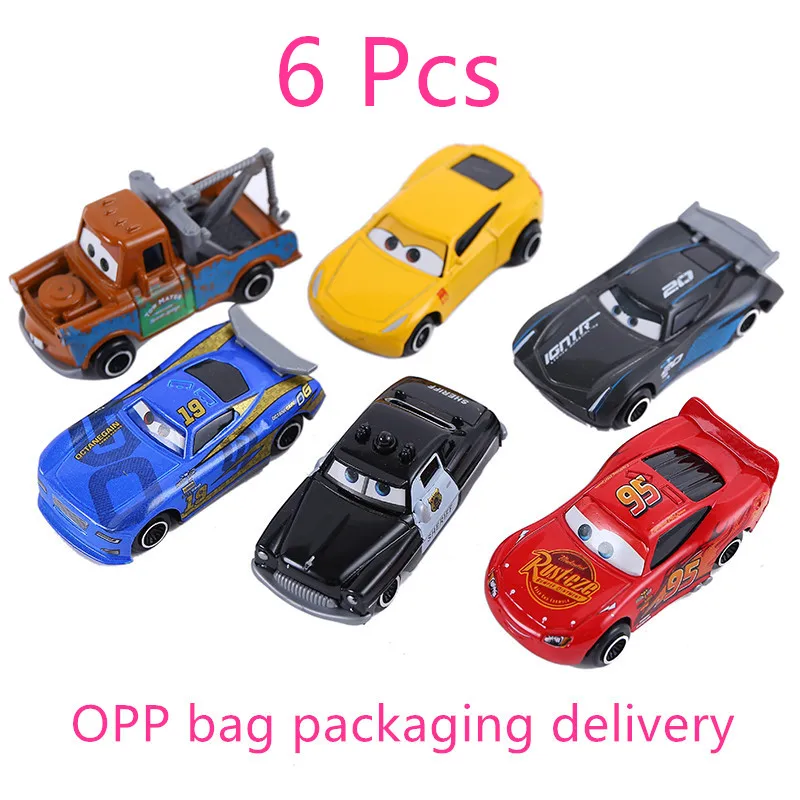 Красный 7 шт./компл. disney Pixar машина 3 Lightning McQueen Джексон Storm Материал Мак дядя грузовик 1:55 литья металла модель автомобиля - Цвет: Красный