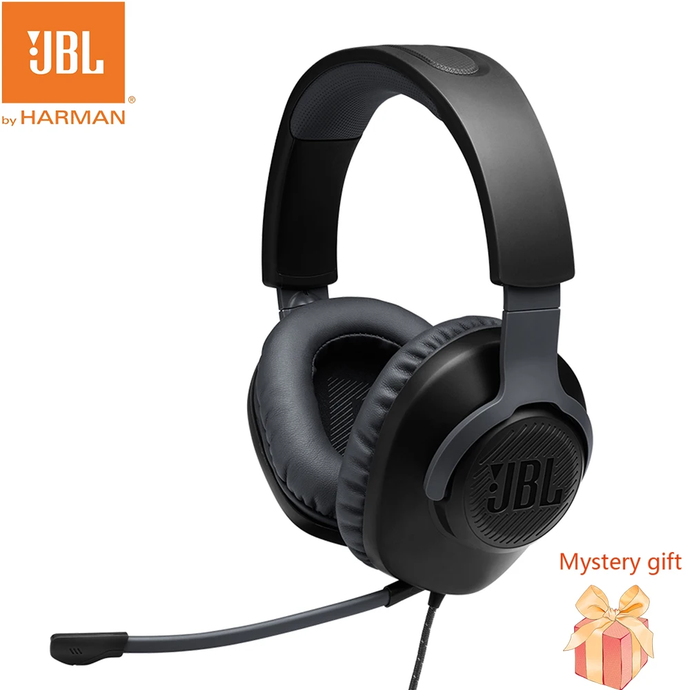 JBL QUANTUM 100 E olahraga Gaming Headset Kabel Multi Platform