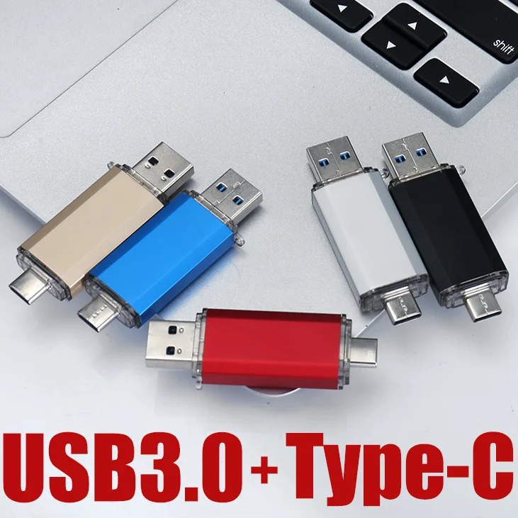 Type-C OTG micro usb 3,0 usb флеш-накопитель 128 Гб 64 ГБ 32 ГБ 16 ГБ флеш-накопитель 2 в i высокая передача флешки 64 Гб Память usb 3,0