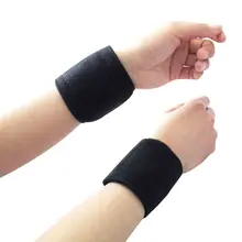 1 пара ремешок Self-термический турмалин магнит наручные Поддержка ремни гимнастические накладки для ладоней спортивный браслет для занятий в тренажерном зале Рабочая Велоспорт Бег