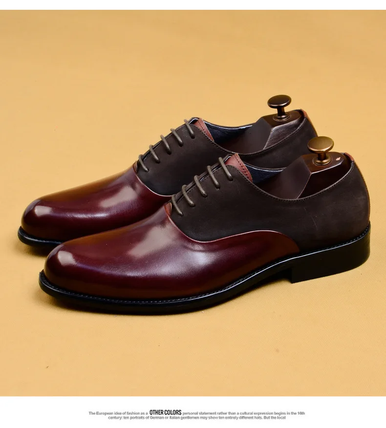Осенние нарядные туфли для мужчин из натуральной кожи; Брендовые мужские деловые туфли-оксфорды; черные свадебные туфли; chaussure homme; мужская обувь