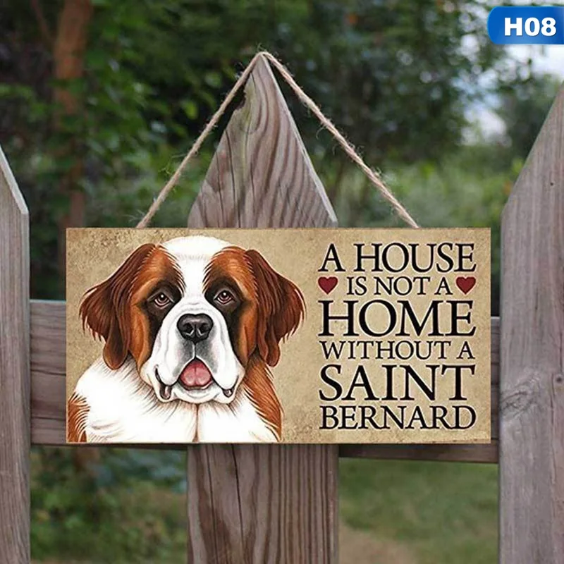 H08 Дом не дом без весит/золотой/Бигль/Бульдог/Бернард/frenchie/питомец Пудель Собака висячая бирка подарок для любителей собак - Цвет: H08
