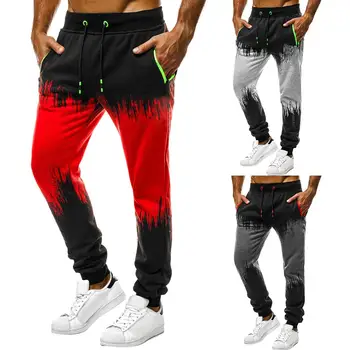 

Spring Autumn Men's Sports Running Pants Joggers Loose Straight Cylinder Active Pants Gym Workout Jogging Trousers Plus size 3XL