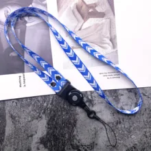 Модный ремешок для мобильного телефона, простой полосатый шнурок, шейный ремешок для ключей, ID карт, для телефонов, USB держатель для бейджа, сделай сам, веревка