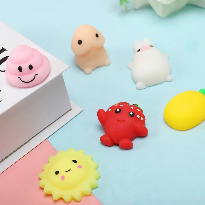 10 шт., новинка, милый животный шар, разминающий музыку, струйный разминающий шар, декомпрессионный вентилирующий шар, разминающий шар, триллер, забавные игрушки