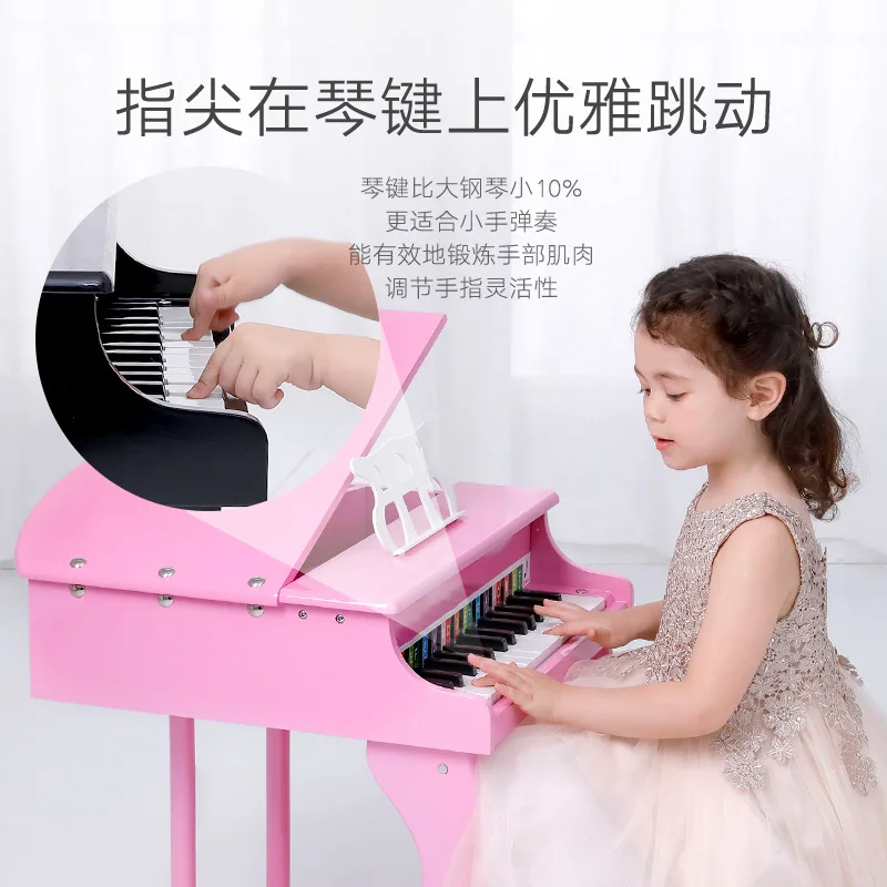 

Onshine CHILDREN'S Piano 30 Key Large Size Wood Music Toy Small Piano Birthday Gift 4-Color