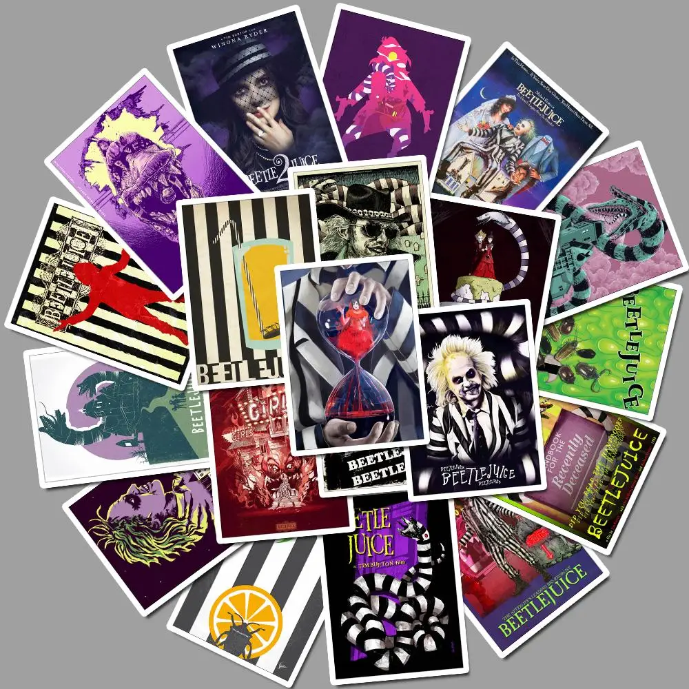 25 шт ужасов фильм Beetlejuice стикер портфель для ноутбука Водонепроницаемый DIY игрушка стикер