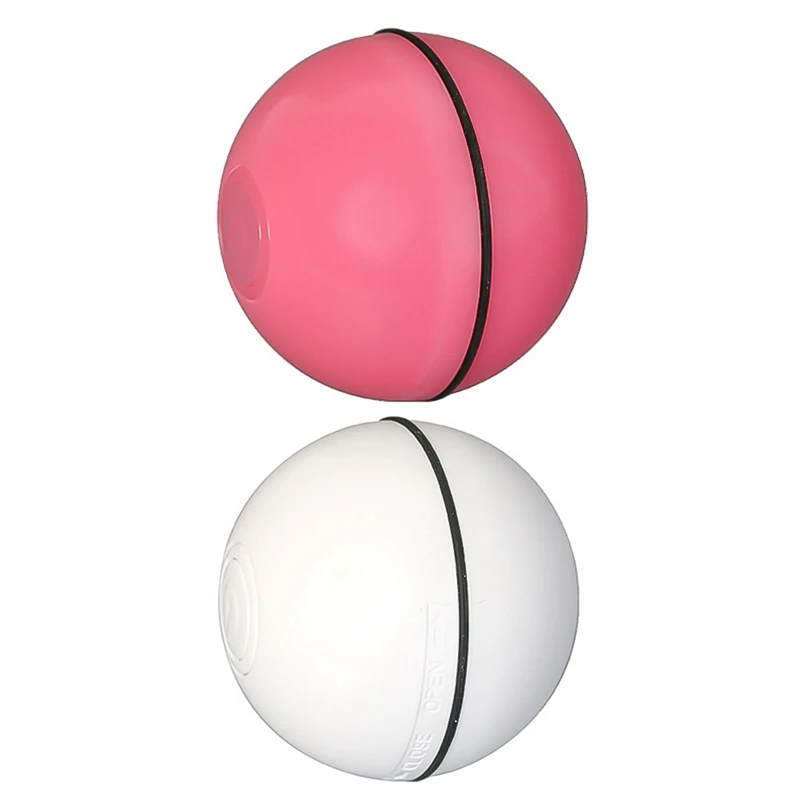 Игрушка для кошек, мяч, USB, перезаряжаемый, 360 градусов, умный, самокатающийся, Интерактивная игрушка для домашних животных, встроенный спиннинг, светодиодный светильник для кошек, погоня, игра