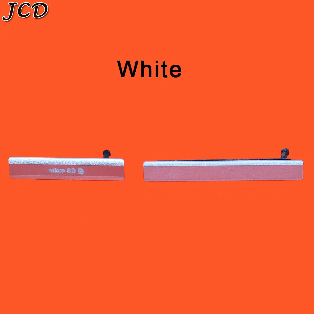 White JCD ремонт Micro SD USB+ слот для sim-карты Пылезащитная заглушка для sony Xperia Z2 D6503 L50W D6502 D6543 Пылезащитная крышка - Цвет: White