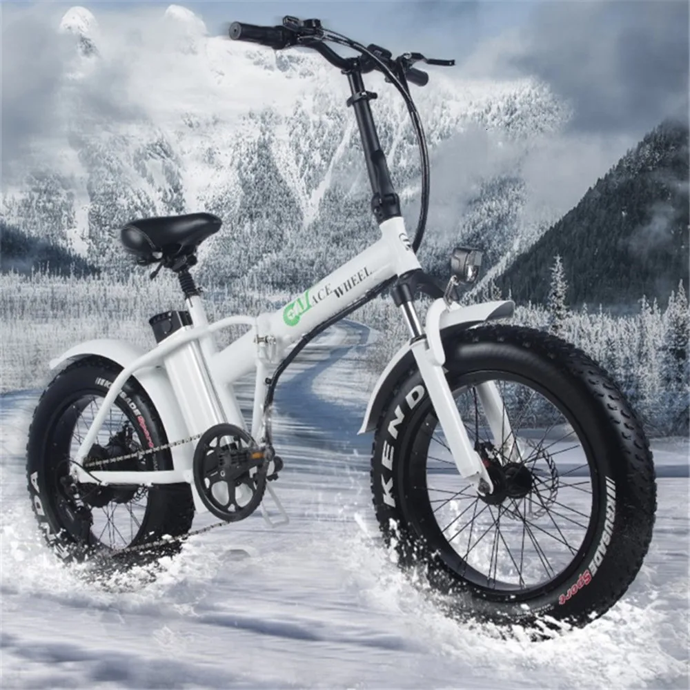 Wheeeleur CMACE сток Fat Tire 2 колеса 500 Вт Электрический велосипед складывающийся