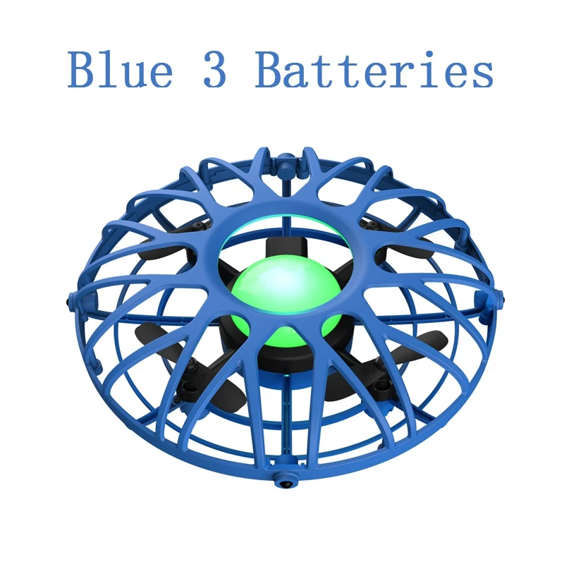 Blue 2Batteries Eachine E111 мини Радиоуправляемый Дрон ручной летающий самолет Квадрокоптер электронная модель инфракрасная индукция Intlligent радиоуправляемые игрушки для детей - Цвет: Blue 2Batteries