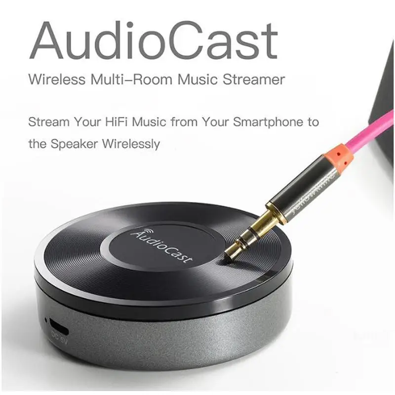 M5 AudioCast wifi музыкальный ресивер Airplay DLNA IOS и Android Airmusic 2,4G wifi аудио динамик для Spotify беспроводной звуковой стример