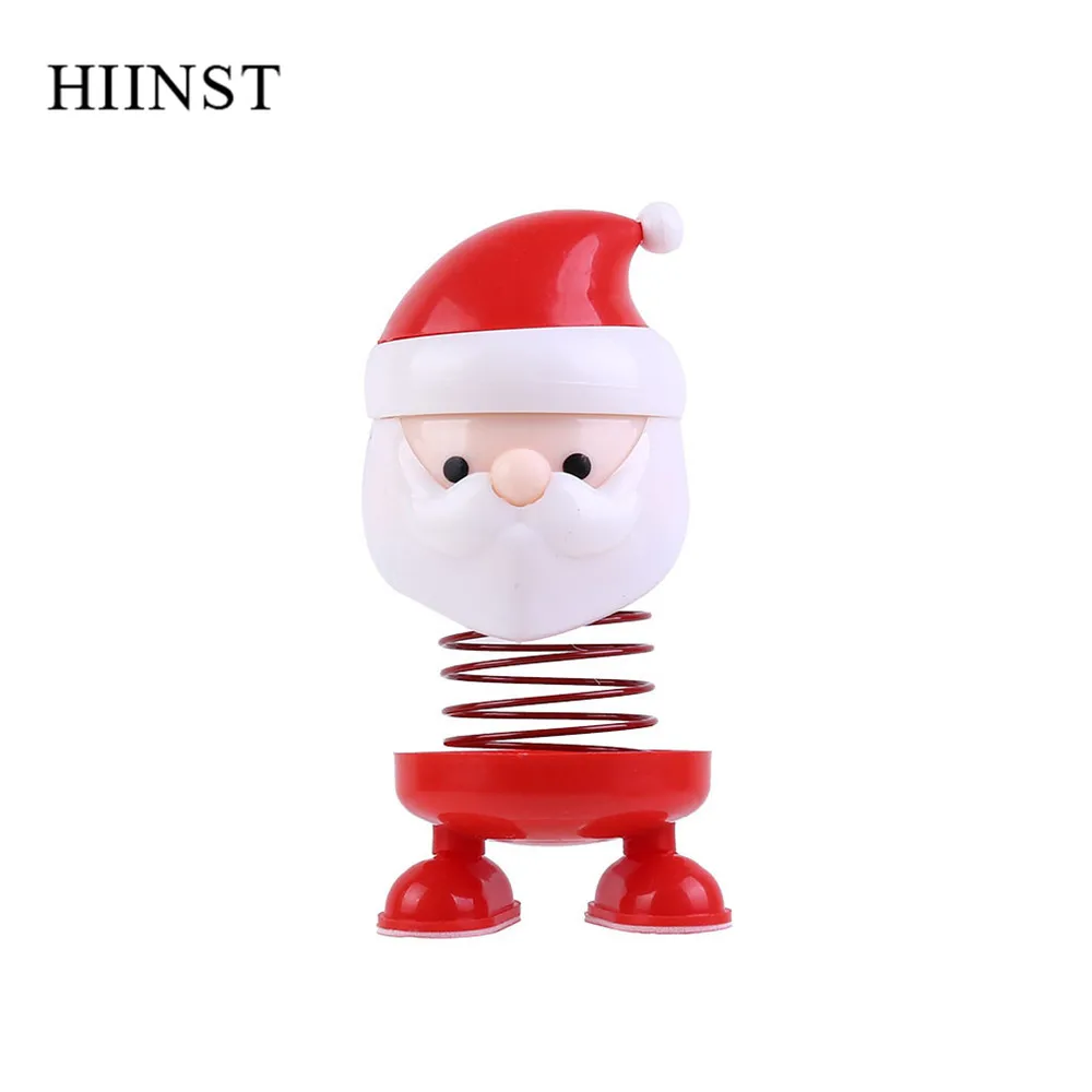 HIINST, рождественские игрушки, настольные, весенние, качающиеся головы, игрушки Санта-Клауса, Мультяшные лося, Детские креативные подарки, настольные игрушки для взрослых, Декор автомобиля
