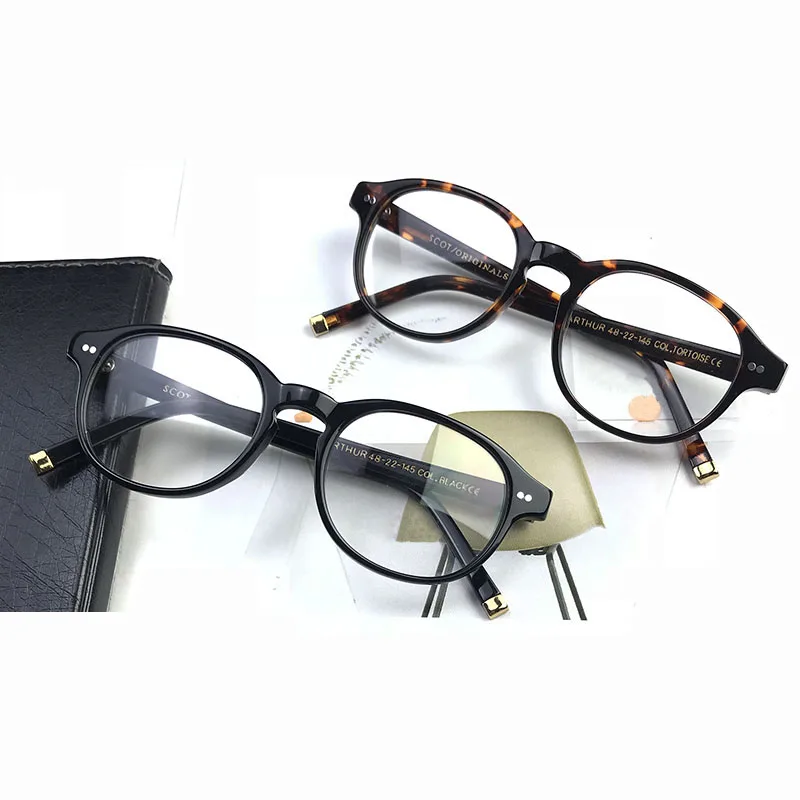 

Round Optical Glasses Frames New Johnny Depp Eyeglasses Men Women Luxury Brand Design Vintage Handmade Acetate Frame