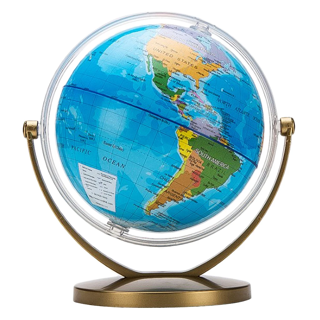  Floating World Globe Office Desk Display Rotating Planet Earth Globe Ball with World Map - Geograph