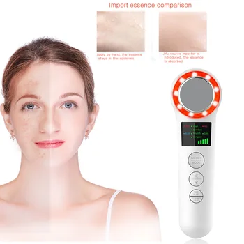 

Face Lifting EMS Skin Rejuvenation Facial Massager LED Photon Red Blue Light Tightening Anti Aging Wrinkle Blackhead Removal