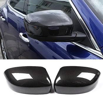 

Real Carbon Fiber Side Rear View Mirror Cover Trim for Maserati Levante 2016-2019