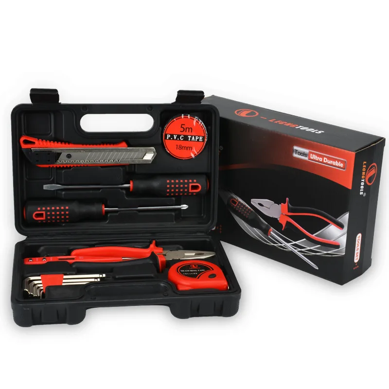 

Red Upgraded Version Hand Tool Kit Repair For Household And Car Auto Repair Tool Universal Instruments