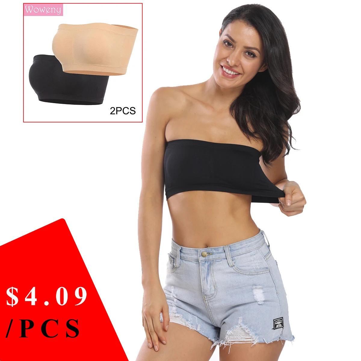 

2019 Bandeau Tube Tops Sexy Invisible Bras Bralette Underwear Women Push Up Strapless Bra for Wedding Dress Underwired Brassiere