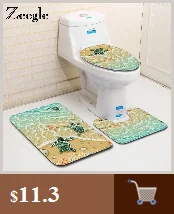 Zeegle черепаха принт осьминога 3 шт. коврик для ванной комплект Противоскользящие коврики для ванной комнаты коврики для туалета моющийся набор ковров для ванной комнаты коврик для ванной