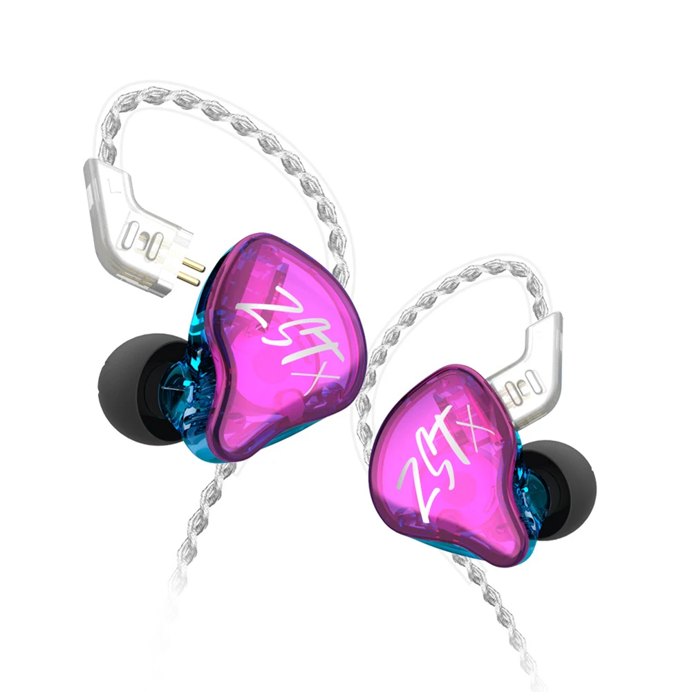 Wired In Ear Gaming Headphones KZ ZST X Hifi Sports Headset Portable Entertainment Earphone Supplies for Mobile Phone