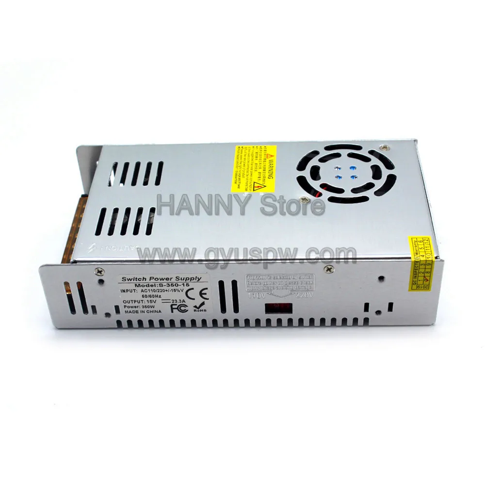 Один выход DC15V 350W блок питания Transformer Трансформатор 110V 220V AC к DC 15V SMPS для светодиодных полос освещения монитор CCTV DIY