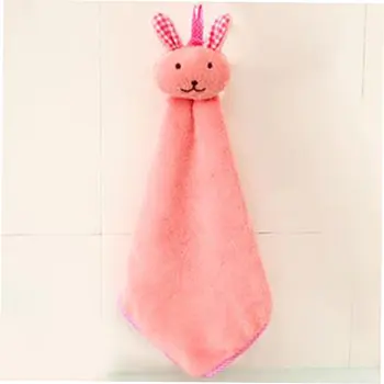 

Cartoon Rabbit small square scarf Purple household daily products family familiar article of everyday use