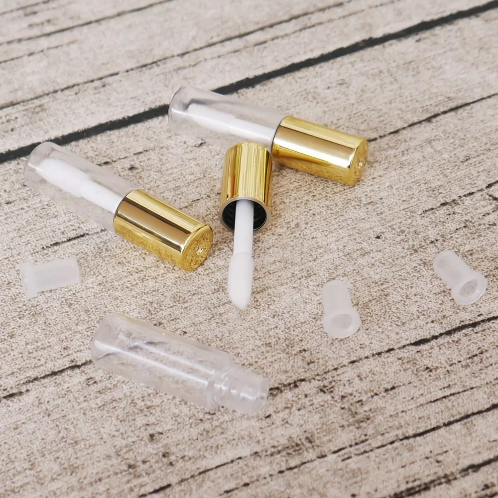 1 2ML Empty Transparent PE Lip Gloss Tubes Plastic Lip Balm Tube Lipstick Mini Sample Cosmetic 5