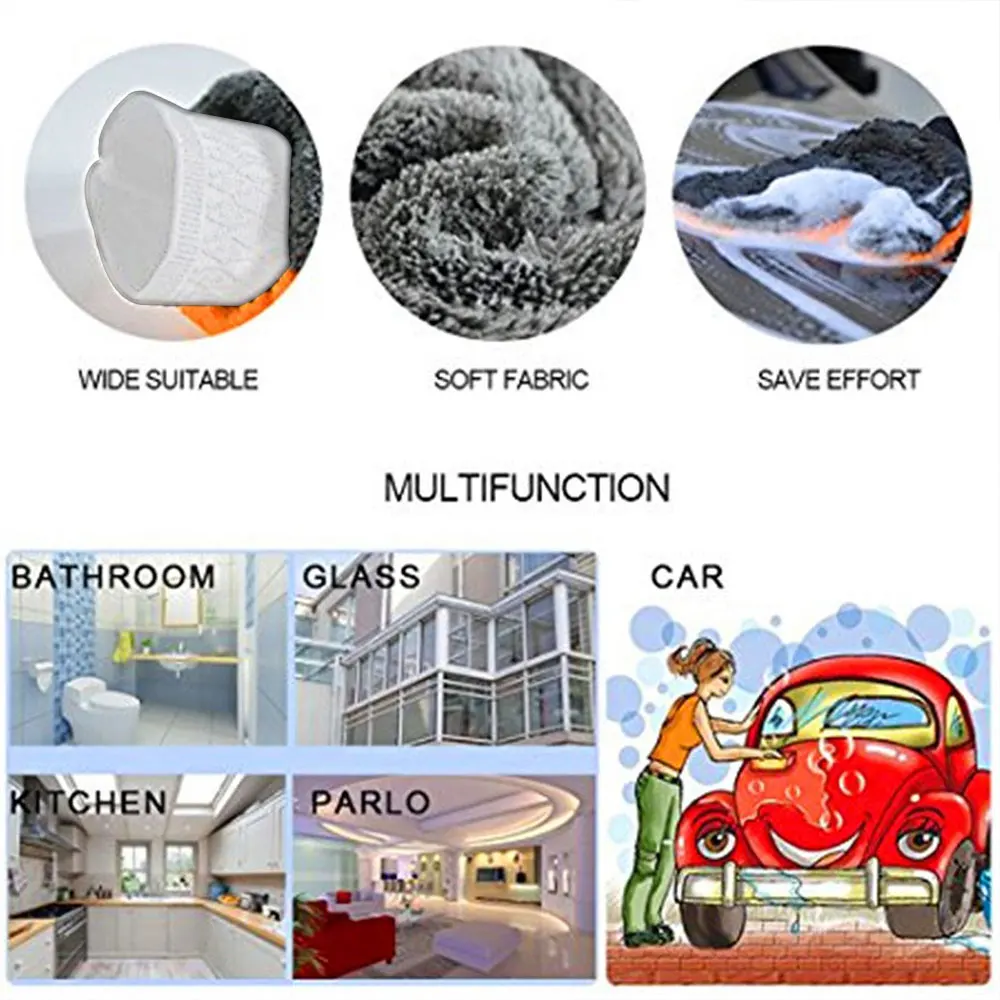 Coral Fleece Fluffy Car Washing Gloves Auto Wash Gloves Microfiber Tool Cleaning Thick Car Wash Glove Mitten Motorcycle Soft