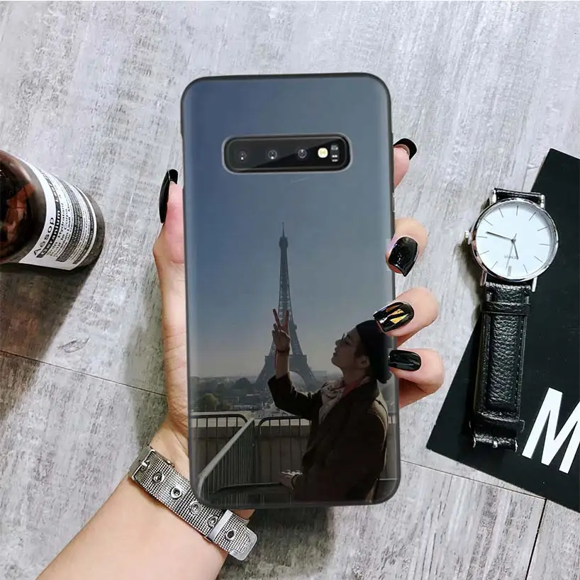BA067-4 Kpop Kim V Taehyung черный чехол для телефона samsung Galaxy S10+ Plus Lite Note 10 9 8 S9 S8 J4 J6+ Plus S7 S6 Edge Capa - Цвет: BA067-4