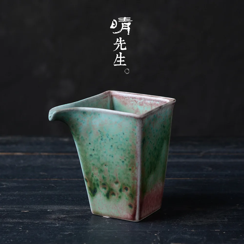 

Jindezhen Full Manual Soda Burn Ceramics Fair Cup Part Tea Piece Mouth Natural Green Glaze Cup Effluent Smooth