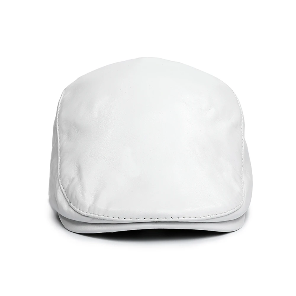 kangol tropic monty LA SPEZIA Royal Blue Beret Hat Men Women Flat Cap Real Sheepskin Leather Spring Autumn Male Female Solid Unisex Peaked Cap mens fleece beret