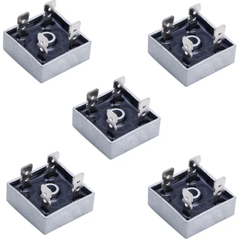

5pcs Components Easy Install Power Single Phases 50A 1000V Module Electrical KBPC5010 Metal Case Diode Bridge Rectifier