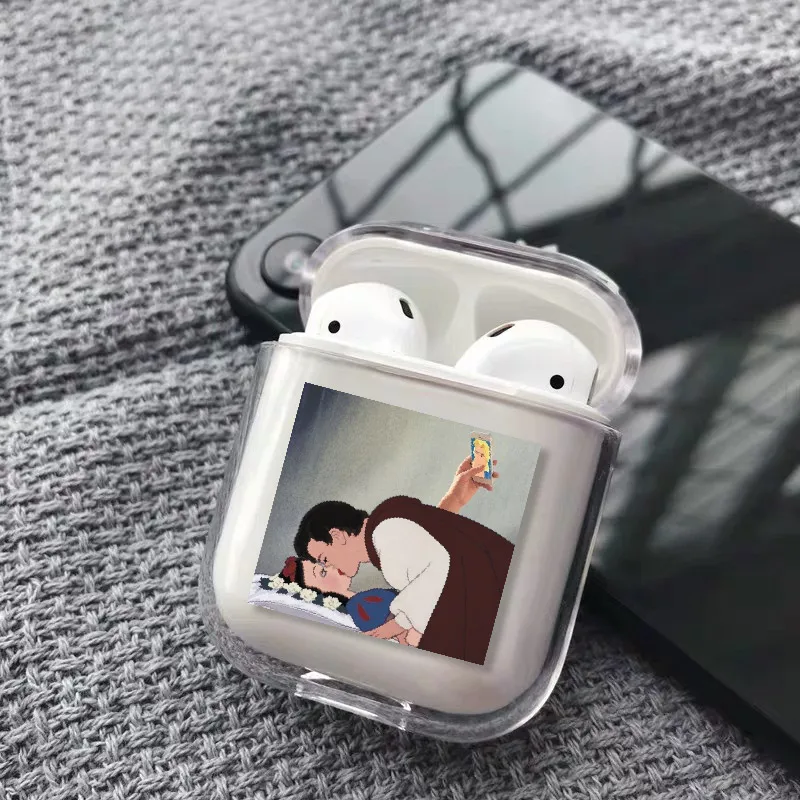 Чехол для наушников Ван Гог Мона Лиза для Apple iPhone, зарядная коробка для AirPods Pro, жесткий прозрачный защитный чехол, аксессуары - Цвет: 19
