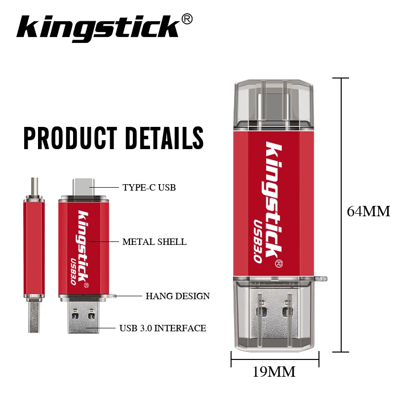 2 в 1 USB 3,0 tick type-C/OTG/Micro USB интерфейс 32 Гб 64 ГБ Usb флеш-накопитель 16 ГБ 128 ГБ флеш-накопитель usb