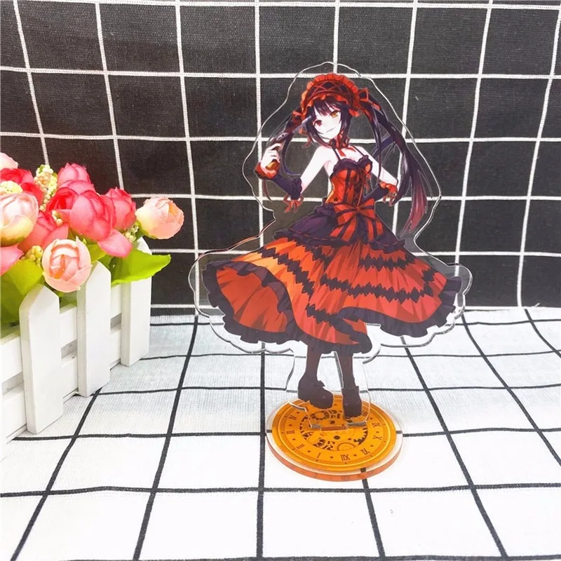 Аниме Дата живой брелок Tokisaki Kurumi милый забавный мультфильм акриловый брелок кошмар модные персонализированные ювелирные аксессуары