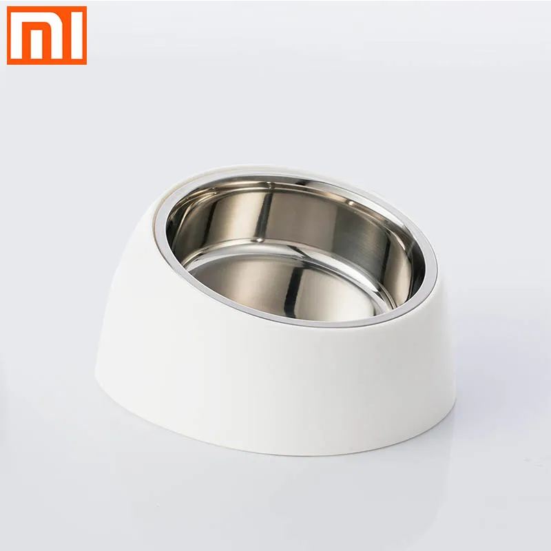 Xiaomi Mi для домашнего питомца, наклонный таз с двойным вкладышем, Наклонный дизайн, Нескользящий Захват, материал для здоровья, кошка, собака, универсальная миска для собак