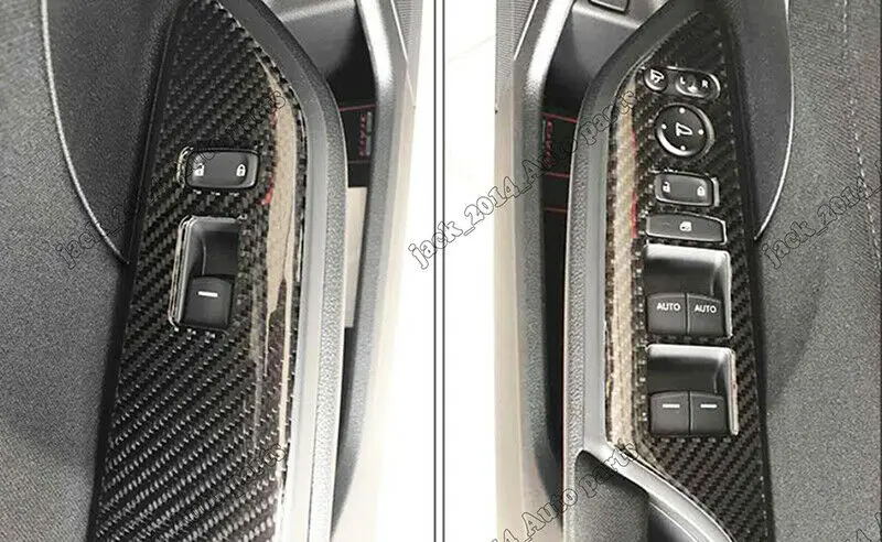 Для Honda Civic 10th Реальные углеродного волокна переключатель окна панель Крышка отделка
