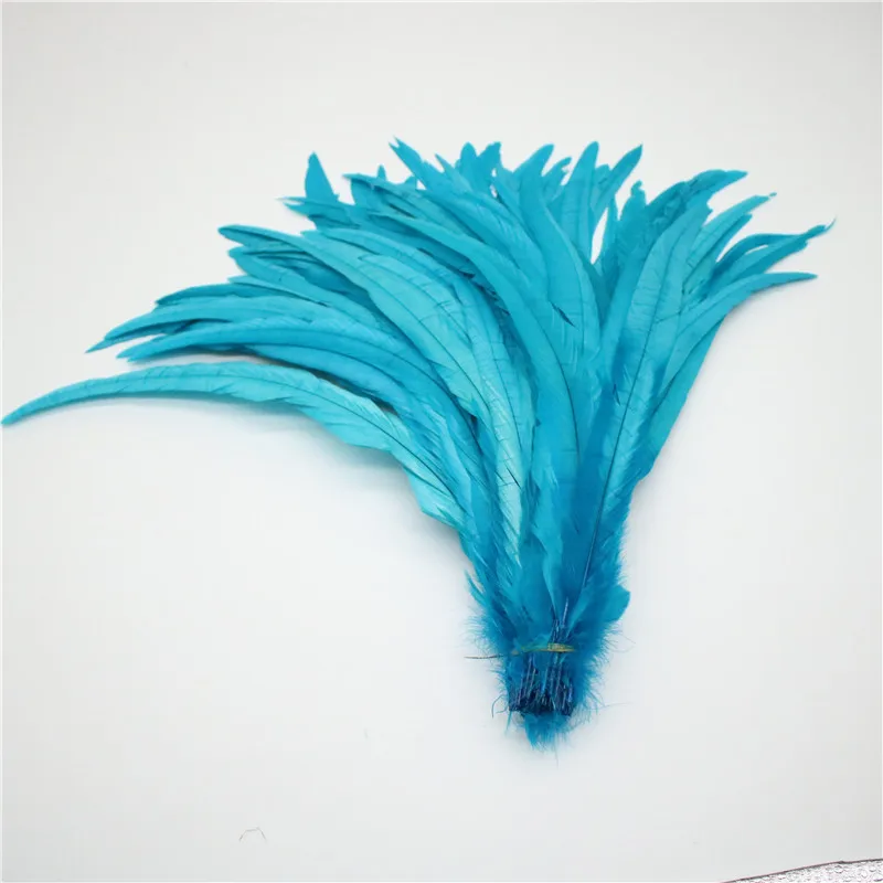 Wholesale 100pcs Natural Cock Tail Feathers 25-40cm / 10-16inch Clothing Decoration Stage Performance Rooster Feathers Plume